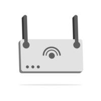 3d internet modem concept in minimal cartoon style vector