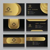 Elegant Business Card Template for Formal Company vector