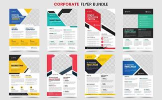 Creative Corporate business flyer template bundle, Conference flyer and business proposal