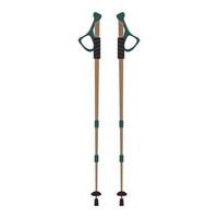 Nordic walking poles. Ski or trekking equipment. vector