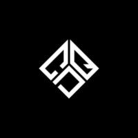 diseño del logotipo de la letra cdq sobre fondo negro. concepto de logotipo de letra de iniciales creativas cdq. diseño de letras cdq. vector