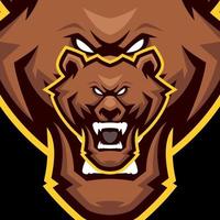 Bear Mascot Logo Templates vector
