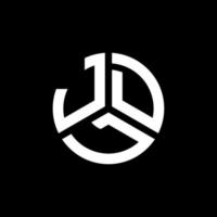 JDL letter logo design on black background. JDL creative initials letter logo concept. JDL letter design. vector