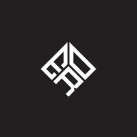 ERO letter logo design on black background. ERO creative initials letter logo concept. ERO letter design. vector