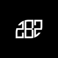 ZBZ letter logo design on black background. ZBZ creative initials letter logo concept. ZBZ letter design. vector