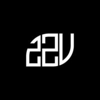 diseño de logotipo de letra zzv sobre fondo negro. concepto de logotipo de letra inicial creativa zzv. diseño de letras zzv. vector