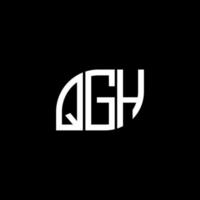 diseño de logotipo de letra qgh sobre fondo negro.concepto de logotipo de letra inicial creativa qgh.diseño de letra vectorial qgh. vector