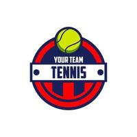 Tennis Club Badge Logo Design Templates vector