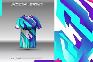 Plantilla de diseño de vector de maqueta de camiseta y camiseta de fútbol