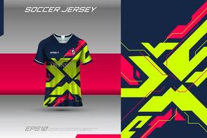 camiseta deportiva y plantilla de camiseta maqueta de vector de diseño de camiseta deportiva. diseño deportivo para fútbol, carreras, camisetas de juego. vector.