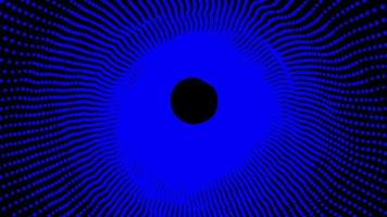 cor azul da animação do túnel de zoom infinito video
