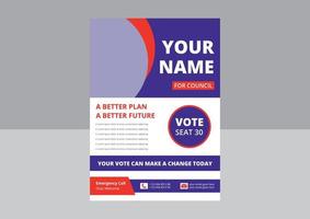 Election flyer template design. Political flyer design. vote now election poster leaflet design. cover, flyer design