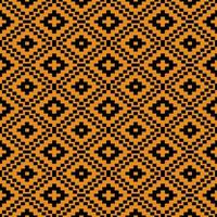 Geometric pattern design for fabric background with yellow background vector