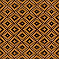 Geometric pattern design for fabric background with yellow background vector