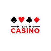 vector graphic logo of casino. gambling sign roulette, cards, dice. illustration gaming chips symbol . 777 gamble game