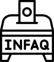 Infaq Vector Icon Design Illustration