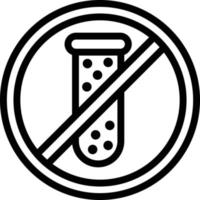 No chemical Vector Icon Design Illustration