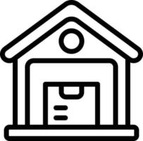 Ware house Vector Icon Design Illustration