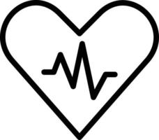 ilustración de diseño de icono de vector de frecuencia cardíaca