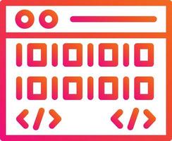 ilustración de diseño de icono de vector de codificación