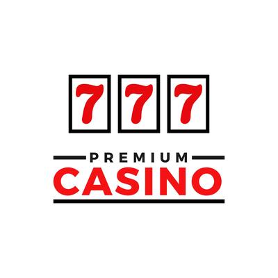 vector graphic logo of casino. gambling sign roulette, cards, dice. illustration gaming chips symbol . 777 gamble game