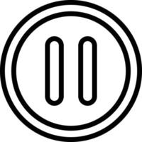 Pause button Vector Icon Design Illustration
