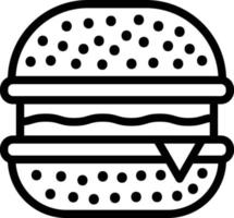 ilustración de diseño de icono de vector de hamburguesa