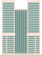 edificio de la ciudad de rascacielos vector