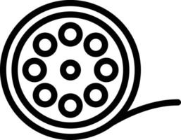 Film reel Vector Icon Design Illustration