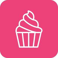 icono de vector de muffin dulce