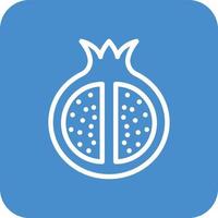 Pomegranate Vector Icon