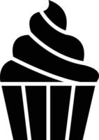 icono de vector de muffin dulce