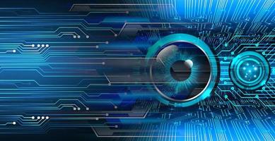 eye cyber circuit future technology concept background vector