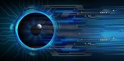 eye cyber circuit future technology concept background vector