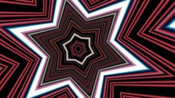 Fast motion effect of kaleidoscope line video