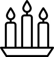 Candle Vector Icon Design Illustration