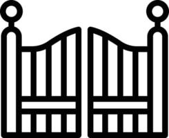 Gate Vector Icon Design Illustration