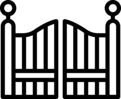 Gate Vector Icon Design Illustration