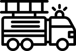 Fire truck Vector Icon Design Illustration