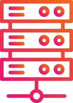 Server Vector Icon Design Illustration