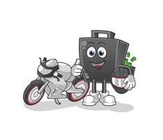 money briefcase  cartoon mascot vector illustration. cartoon vector