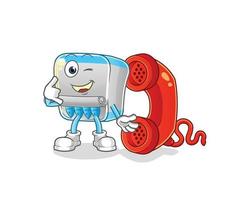 canned fish cartoon mascot. cartoon vector illustration