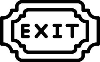 Exit Vector Icon Design Illustration