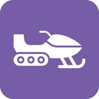 Snowmobile Vector Icon Design Illustration