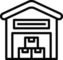 Warehouse Vector Icon Design Illustration