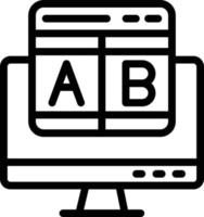 Ab testing Vector Icon Design Illustration