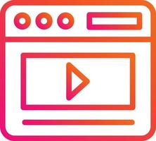 icono de vector de marketing de video