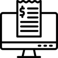 Invoice slip Vector Icon Design Illustration