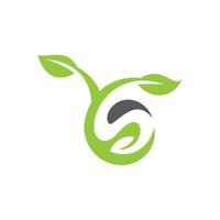 Y S or T Nature Logo Design Concept vector