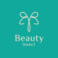 Beauty Insect Logo or Logo Template for Beauty Business vector
